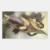 Ontvoering van Psyche door Bouguereau (alias Ravis Rechthoekige Sticker (Voorkant)