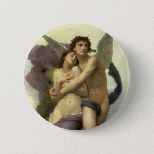 Ontvoering van Psyche door Bouguereau (alias Ravis Ronde Button 5,7 Cm (Voorkant)