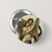 Ontvoering van Psyche door Bouguereau (alias Ravis Ronde Button 5,7 Cm (Voorkant /achterkant)