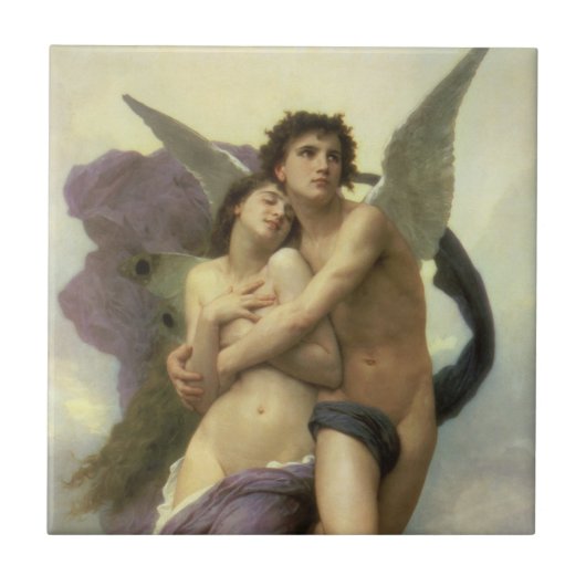 Ontvoering van Psyche door Bouguereau (alias Ravis Tegeltje (Voorkant)