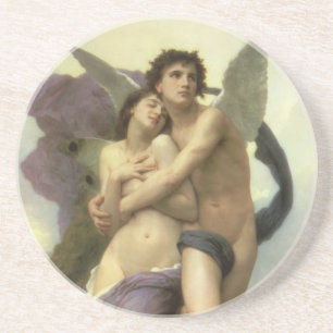 Ontvoering van Psyche door Bouguereau (alias Ravis Zandsteen Onderzetter