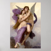 Ontvoering van Psyche door Bouguereau Poster (Voorkant)