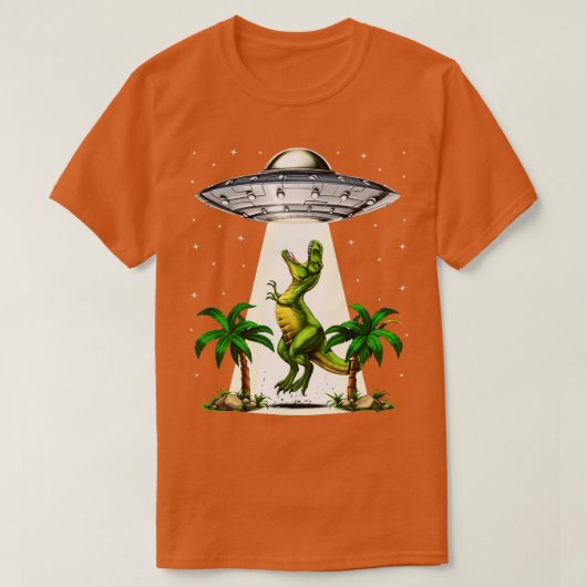 Ontvoering van TRex-dinosaurus T-shirt (Design voorkant)