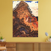 Ontvoering van Zal door de Simurgh / 1370 / Canvas Afdruk (Insitu (Woonkamer))