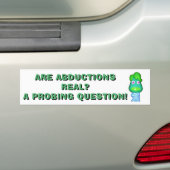 Ontvoeringen? Een dringende vraag! Bumpersticker (Op auto)