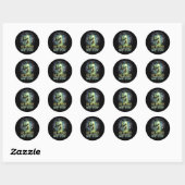 Ontvoeringsnacht Ronde Sticker (Vel)