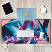 Ontvouw je schoonheidsmotivatie vloeibaar Abstract Bureaumat