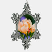 ontvouwen verlangen tin sneeuwvlok ornament (Links)
