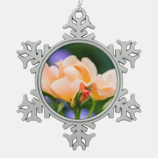 ontvouwen verlangen tin sneeuwvlok ornament (Voorkant)