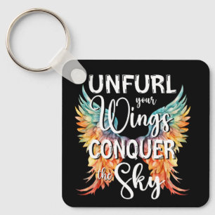 Ontvul je vleugels Verover de lucht, Inspireer vle Sleutelhanger