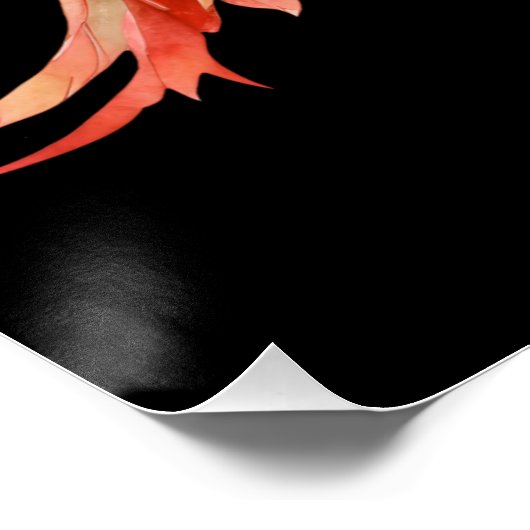 Ontvul je vleugels Verover de Sky Modern Typo Perfect Poster (Hoek)