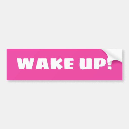 Ontwaak, Amerika! Bumpersticker (Voorkant)