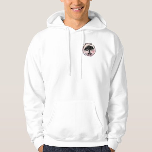 Ontwaak de Godinnenboom op Roze Hoodie (Voorkant)