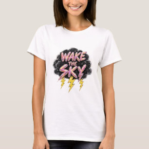 Ontwaak De Lucht Bliksem Storm T-shirt