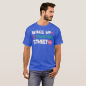 Ontwaak kampvuur tijd Grappig Hilarisch Kamperen O T-shirt (Voorkant volledig)