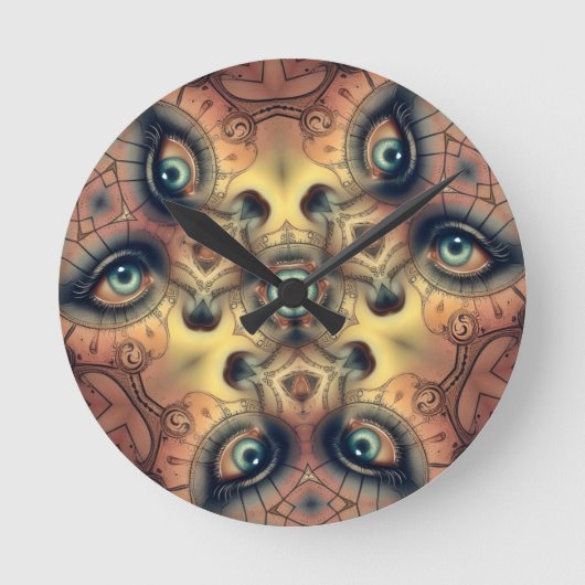 ontwaak kunst ronde klok (Voorkant)