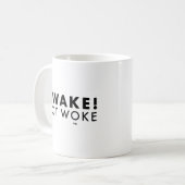 Ontwaak! Niet Woke™ LOGO Classic Mok (Voorkant links)
