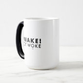 Ontwaak! Niet Woke™ LOGO Morphing-Mok Magische Mok (Voorkant links)
