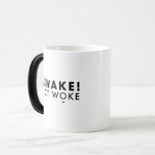 Ontwaak! Niet Woke™ LOGO Morphing-Mok Magische Mok (Voorkant links)