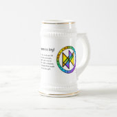 Ontwaak tot vreugde! Bindrune Mead Stein Bierpul (Voorkant rechts)