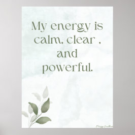 Ontwaakende Energie Inspirerende Bloemenposter Poster