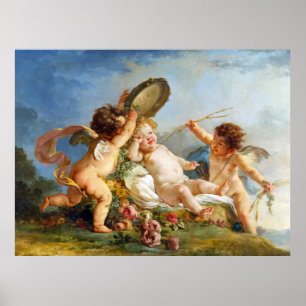 Ontwaakschilderij door Hughues Taraval Poster