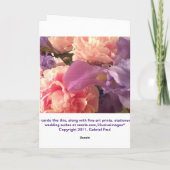 Ontwaakt Kaart: Pink Poppy Kaart (Achterkant)