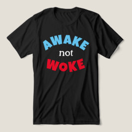 Ontwaakt Niet Wakker Vrijspraak Rood Blauw Tri-Blend Shirt