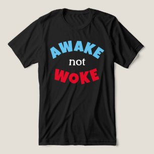 Ontwaakt Niet Wakker Vrijspraak Rood Blauw Tri-Blend Shirt