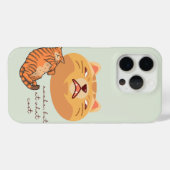 Ontwaakt Oranje kat Case-Mate iPhone Case (Achterkant (horizontaal))