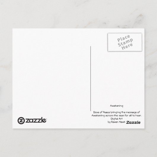 Ontwaken Briefkaart (Achterkant)