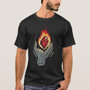 Ontwaken Innerlijke Vlam Heilig Hart Spirituele Gr T-shirt