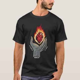 Ontwaken Innerlijke Vlam Heilig Hart Spirituele Gr T-shirt