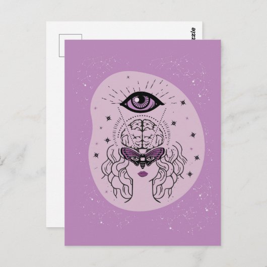 Ontwaken van het innerlijke oog briefkaart (Voorkant / Achterkant)