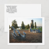 Ontwakende sculptuur in Washington, D.C. Aankondigingskaart (Voorkant / Achterkant)