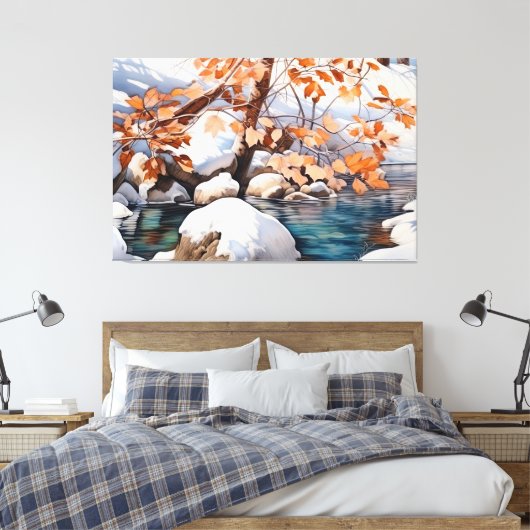 Ontwakking van de lente canvas afdruk (Insitu (Slaapkamer))