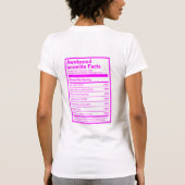 Ontwakte Israëlische feiten (roze) T-shirt (Achterkant)
