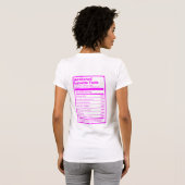 Ontwakte Israëlische feiten (roze) T-shirt (Achterkant volledig)