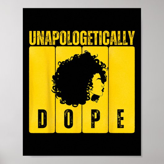 Ontwapend drog Black History Month Afrikaans Poster (Voorkant)