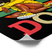 Ontwapend Drugs Afro Black History Month Mel Poster (Hoek)