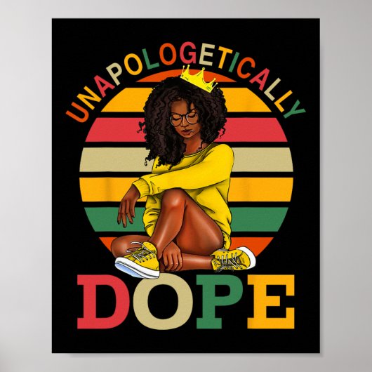 Ontwapend Drugs Afro Black History Month Mel Poster (Voorkant)