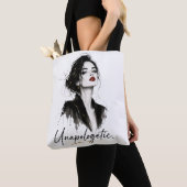 Ontwapende. Minimalistische katoenen tas (Dichtbij)