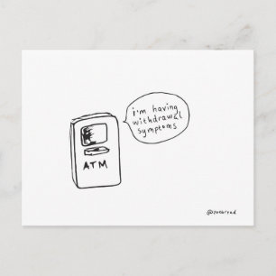 ontwenningsverschijnselen briefkaart