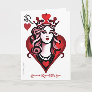 Ontwerp 03 Queen of My Heart Valentijn Kaart