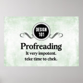 Ontwerp 101: Profreading (review)... Poster (Voorkant)