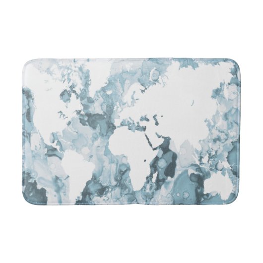 Ontwerp 103-wereldkaart badmat (Voorkant)