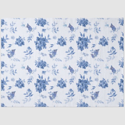 Ontwerp 10 van de Blauwe Waterverf Reeksen Tissuepapier (Voorkant)