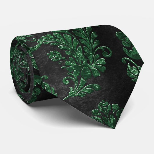 Ontwerp 10 van de Groene Velvet reeks Stropdas (Opgerold)