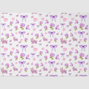 Ontwerp 10 van de Hydrangea-Waterverf Reeks Tissuepapier