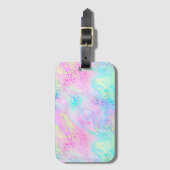 Ontwerp 10 van de Iridescent Leopard-reeks Bagagelabel (Voorkant (verticaal))